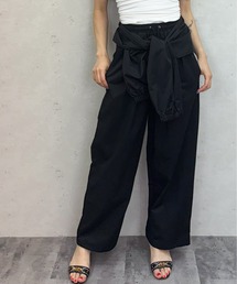 ラップディテールワイドジョガーパンツ
