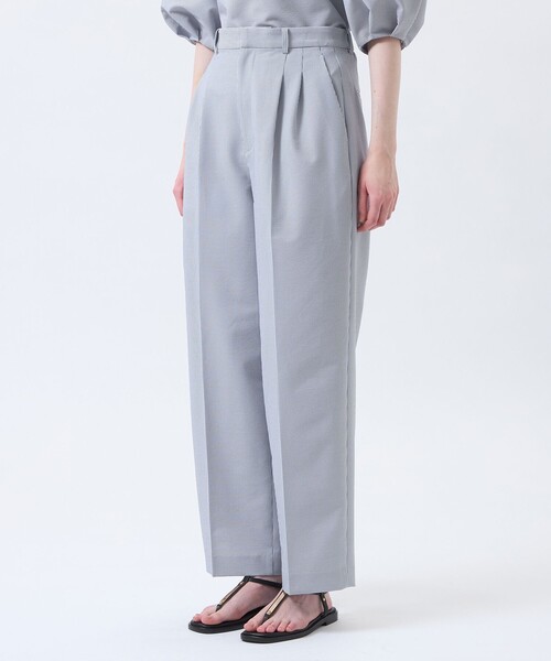 MACKINTOSH PHILOSOPHY(マッキントッシュ フィロソフィー)の「サマーサッカーワイドタックパンツ(その他パンツ・レディース・ブラック/ブラウン系その他4/ライトブルー・38/36/40)」の8枚目の写真