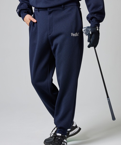 Pacific GOLF CLUB(パシフィックゴルフクラブ)の「DOUBLE KNIT LONG PANTS(スウェットパンツ・メンズ・ネイビー/ブラック・S/M/L/XL)」の1枚目の写真