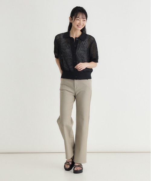 EDWIN(エドウィン)の「EDWIN(エドウィン)【レディース】「COOL」ワイドデニムパンツ【涼】(その他パンツ・レディース・ベージュ・XS/S/M/L)」の5枚目の写真
