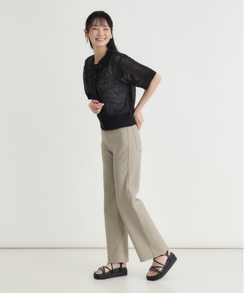 EDWIN(エドウィン)の「EDWIN(エドウィン)【レディース】「COOL」ワイドデニムパンツ【涼】(その他パンツ・レディース・ベージュ・XS/S/M/L)」の6枚目の写真