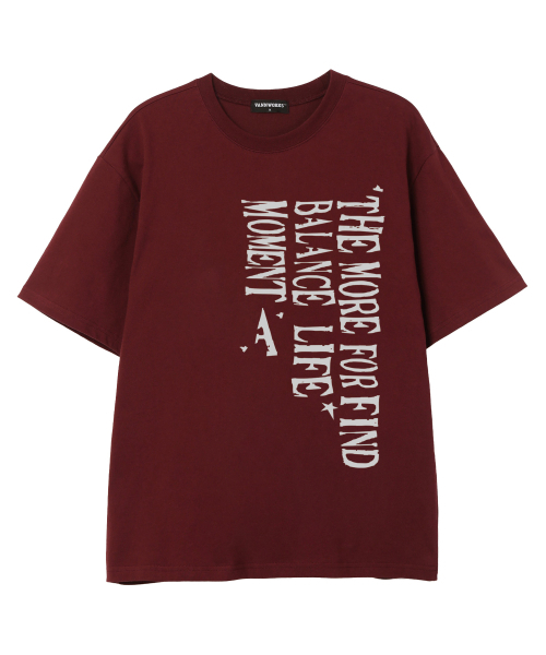 VANNWORKS（バンワークス）の「URBAN BALANCE 半袖Tシャツ (VS0132) バーガンディ（Tシャツ/カットソー・メンズ・その他・SMALL/MEDIUM/LARGE/X-LARGE/XX-LARGE）」の3枚目の写真