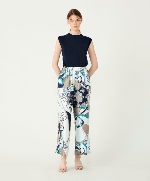 manipuri(マニプリ)の「【別注】manipuri for Ballsey Pirouettes ワイドパンツ(その他パンツ・レディース・ベージュ系その他/ブルー系その他・34/36)」の4枚目の写真