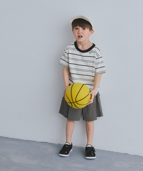 IENA ENFANT(イエナアンファン)の「【イージーウォッシュ】マルチボーダーTシャツ kids(Tシャツ/カットソー・キッズ・ブラック/ブラウン/ホワイト・X-LARGE/LARGE/MEDIUM/SMALL)」の9枚目の写真
