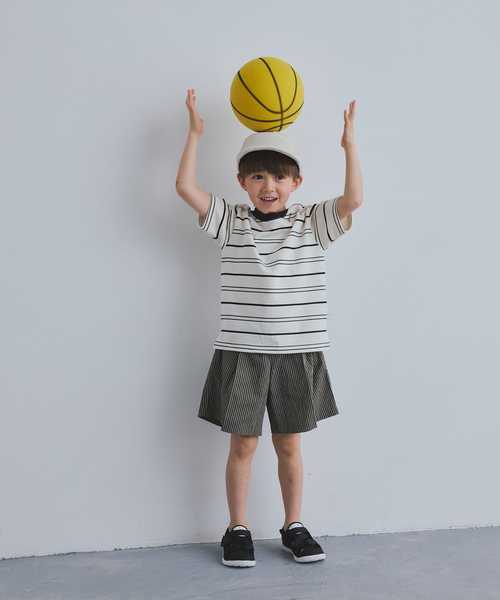 IENA ENFANT(イエナアンファン)の「【イージーウォッシュ】マルチボーダーTシャツ kids(Tシャツ/カットソー・キッズ・ブラック/ブラウン/ホワイト・X-LARGE/LARGE/MEDIUM/SMALL)」の11枚目の写真