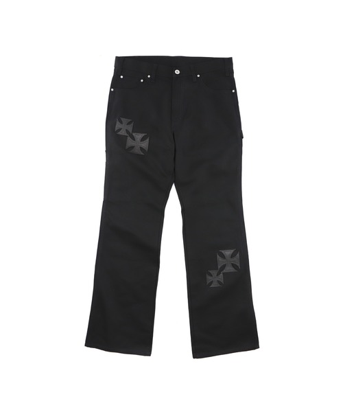 mindseeker(マインドシーカー)の「MS×Dickies Iron Cross Patch Flare Pants(デニムパンツ・メンズ・ブラック/インディゴブルー・32/34/36)」の9枚目の写真