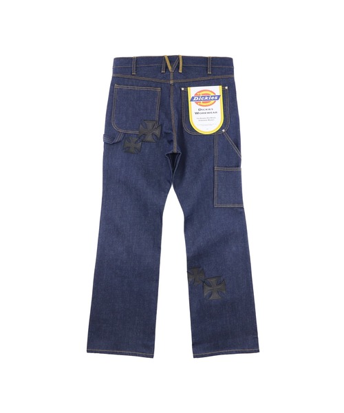mindseeker(マインドシーカー)の「MS×Dickies Iron Cross Patch Flare Pants(デニムパンツ・メンズ・ブラック/インディゴブルー・32/34/36)」の15枚目の写真
