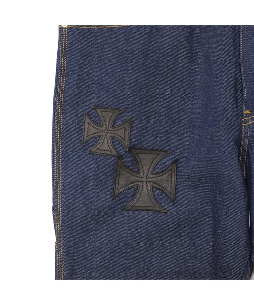 mindseeker(マインドシーカー)の「MS×Dickies Iron Cross Patch Flare Pants(デニムパンツ・メンズ・ブラック/インディゴブルー・32/34/36)」の17枚目の写真