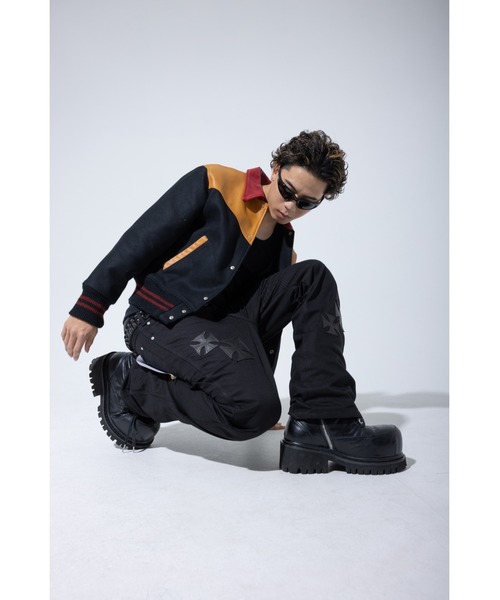 MS×Dickies Iron Cross Patch Flare Pants（デニムパンツ