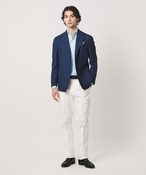 UNITED ARROWS(ユナイテッドアローズ)の「イージーケア AG パナマ カッタウェイカラー シャツ 抗菌防臭 通気性(シャツ/ブラウス・メンズ・ホワイト/ターコイズブルー系/ライトピンク・40cm/41cm/38cm/39cm)」の6枚目の写真