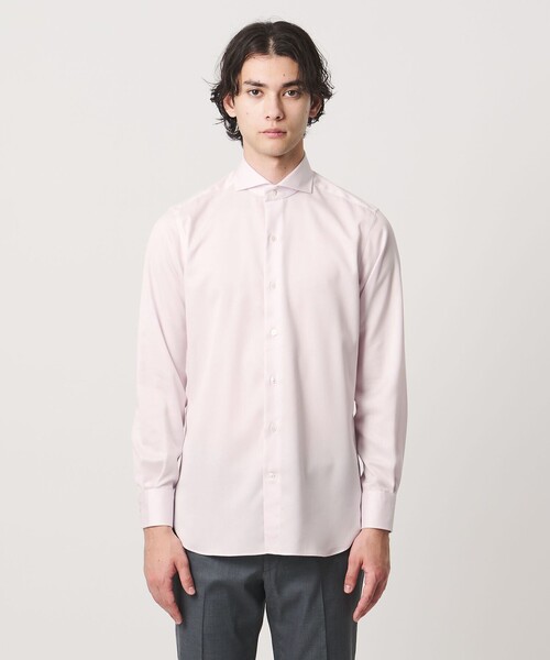UNITED ARROWS(ユナイテッドアローズ)の「イージーケア AG パナマ カッタウェイカラー シャツ 抗菌防臭 通気性(シャツ/ブラウス・メンズ・ホワイト/ターコイズブルー系/ライトピンク・40cm/41cm/38cm/39cm)」の10枚目の写真