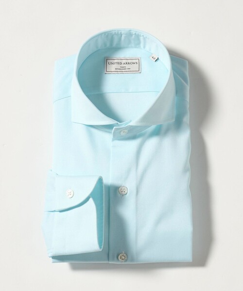 UNITED ARROWS(ユナイテッドアローズ)の「イージーケア AG パナマ カッタウェイカラー シャツ 抗菌防臭 通気性(シャツ/ブラウス・メンズ・ホワイト/ターコイズブルー系/ライトピンク・40cm/41cm/38cm/39cm)」の21枚目の写真