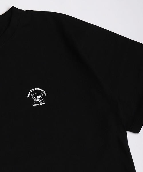 SoccerJunky（サッカージャンキー）の「SOCCER JUNKY / CLAUDIO PANDIANI ワンポイントプリント 半袖Tシャツ（Tシャツ/カットソー・メンズ・ブラック系その他/ホワイト系その他/ブラック/ホワイト・M/L/XL）」の15枚目の写真