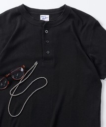 【92】【Miller/ミラー】パネルリブ ヘンリーネックTシャツ/無地T/インナーウェア/ユニセックス