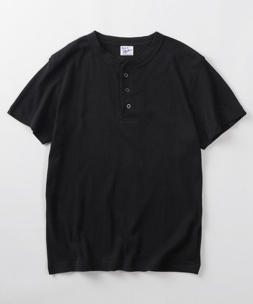 MILLER(ミラー)の「【92】【Miller/ミラー】パネルリブ ヘンリーネックTシャツ/無地T/インナーウェア/ユニセックス(Tシャツ/カットソー・メンズ・ブラック/ホワイト/グレー・LL/L/M)」の5枚目の写真