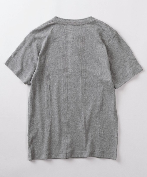 MILLER(ミラー)の「【92】【Miller/ミラー】パネルリブ ヘンリーネックTシャツ/無地T/インナーウェア/ユニセックス(Tシャツ/カットソー・メンズ・ブラック/ホワイト/グレー・LL/L/M)」の7枚目の写真