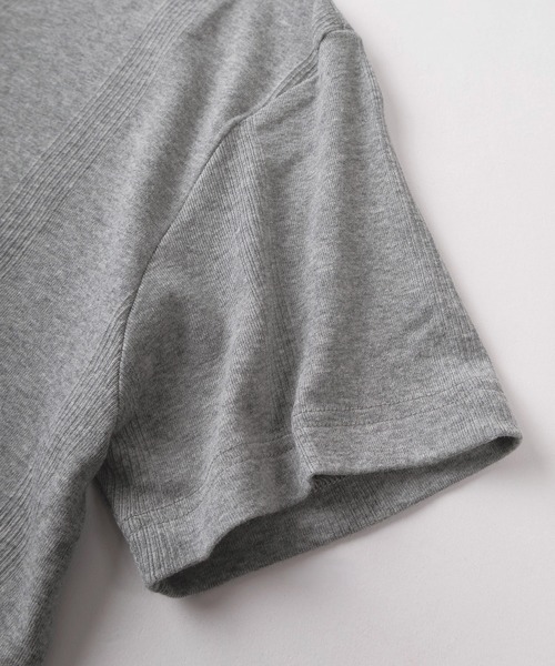 MILLER(ミラー)の「【92】【Miller/ミラー】パネルリブ ヘンリーネックTシャツ/無地T/インナーウェア/ユニセックス(Tシャツ/カットソー・メンズ・ブラック/ホワイト/グレー・LL/L/M)」の14枚目の写真