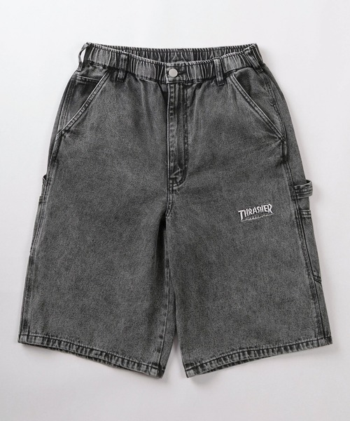 THRASHER(スラッシャー)の「【78】【THRASHER/スラッシャー】ロゴワンポイント刺繍 デニム ペインター ショートパンツ ピスネーム付き(デニムパンツ・メンズ・ブラック系その他3/ワンウォッシュ/ブラック/ブルー/ブラック系その他2/ブラック系その他/ライトブルー・M/XL/L)」の10枚目の写真