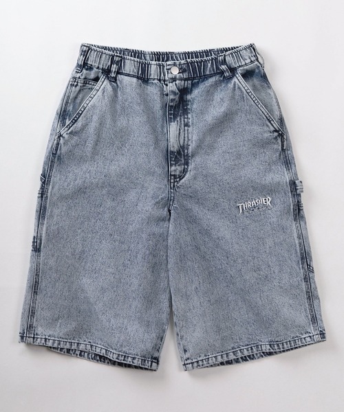 THRASHER(スラッシャー)の「【78】【THRASHER/スラッシャー】ロゴワンポイント刺繍 デニム ペインター ショートパンツ ピスネーム付き(デニムパンツ・メンズ・ブラック系その他3/ワンウォッシュ/ブラック/ブルー/ブラック系その他2/ブラック系その他/ライトブルー・M/XL/L)」の18枚目の写真