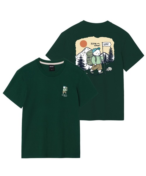 OKSTAR（オクスター）の「ハイキングデー バンパルティ（Tシャツ/カットソー・レディース・ネイビー/ライトグレー/ブラック/グレー/ライトベージュ/ダークグレー/クリーム/ホワイト/ダークグリーン/カーキ/ダークブルー・2XL/3XL/4XL/SMALL/MEDIUM/LARGE/X-LARGE）」の8枚目の写真