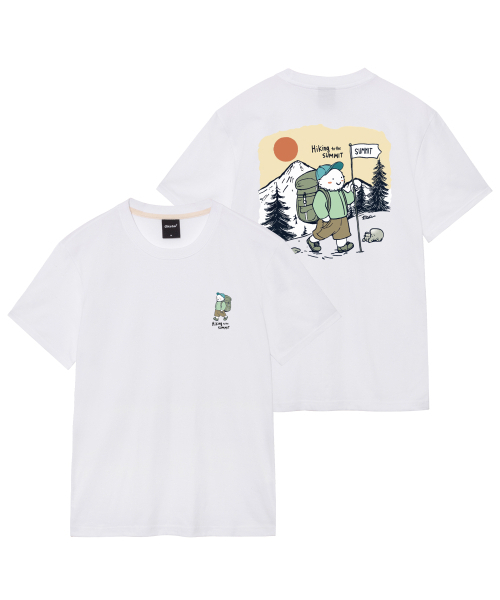 OKSTAR（オクスター）の「ハイキングデー バンパルティ（Tシャツ/カットソー・レディース・ネイビー/ライトグレー/ブラック/グレー/ライトベージュ/ダークグレー/クリーム/ホワイト/ダークグリーン/カーキ/ダークブルー・2XL/3XL/4XL/SMALL/MEDIUM/LARGE/X-LARGE）」の16枚目の写真