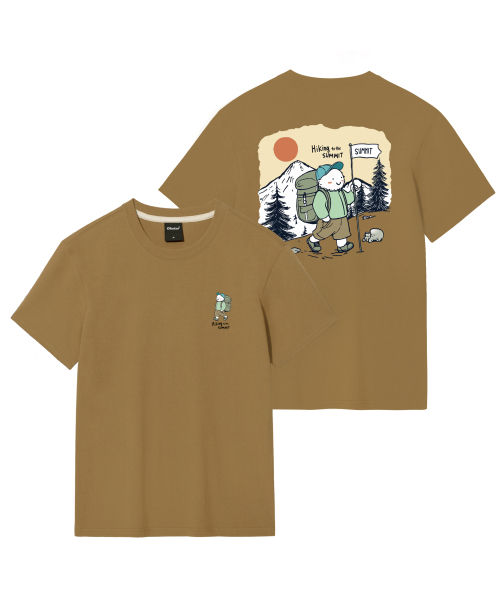 OKSTAR（オクスター）の「ハイキングデー バンパルティ（Tシャツ/カットソー・レディース・ネイビー/ライトグレー/ブラック/グレー/ライトベージュ/ダークグレー/クリーム/ホワイト/ダークグリーン/カーキ/ダークブルー・2XL/3XL/4XL/SMALL/MEDIUM/LARGE/X-LARGE）」の19枚目の写真