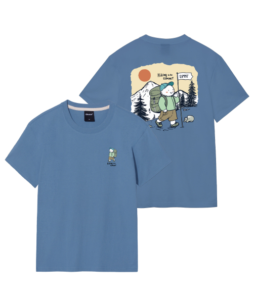 OKSTAR（オクスター）の「ハイキングデー バンパルティ（Tシャツ/カットソー・レディース・ネイビー/ライトグレー/ブラック/グレー/ライトベージュ/ダークグレー/クリーム/ホワイト/ダークグリーン/カーキ/ダークブルー・2XL/3XL/4XL/SMALL/MEDIUM/LARGE/X-LARGE）」の20枚目の写真