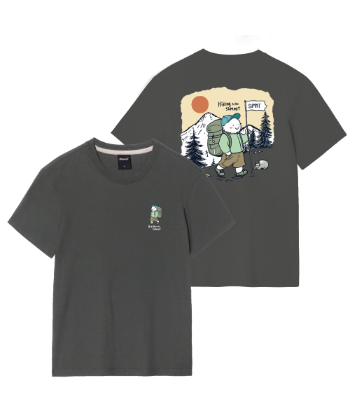 OKSTAR（オクスター）の「ハイキングデー バンパルティ（Tシャツ/カットソー・レディース・ネイビー/ライトグレー/ブラック/グレー/ライトベージュ/ダークグレー/クリーム/ホワイト/ダークグリーン/カーキ/ダークブルー・2XL/3XL/4XL/SMALL/MEDIUM/LARGE/X-LARGE）」の13枚目の写真