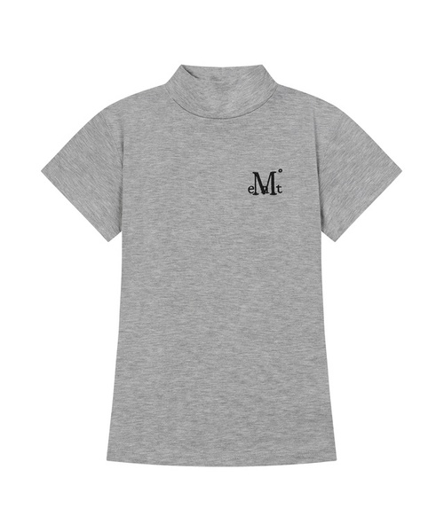 MUCENT(ムセント)の「ビオールモックネックポラ半袖Tシャツ(4カラー)(Tシャツ/カットソー・レディース・ダークグレー/グレー/ブラック/アイボリー・FREE)」の3枚目の写真