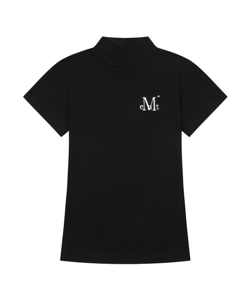 MUCENT(ムセント)の「ビオールモックネックポラ半袖Tシャツ(4カラー)(Tシャツ/カットソー・レディース・ダークグレー/グレー/ブラック/アイボリー・FREE)」の1枚目の写真