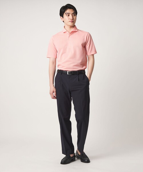 A DAY IN THE LIFE UNITED ARROWS(アデイインザライフユナイテッドアローズ)の「ドライ ハニカム 3D カッタウェイカラー ポロシャツ-通気性-<A DAY IN THE LIFE>(ポロシャツ・メンズ・ネイビー/ライトピンク/ブラック・XL/M/L/S)」の15枚目の写真