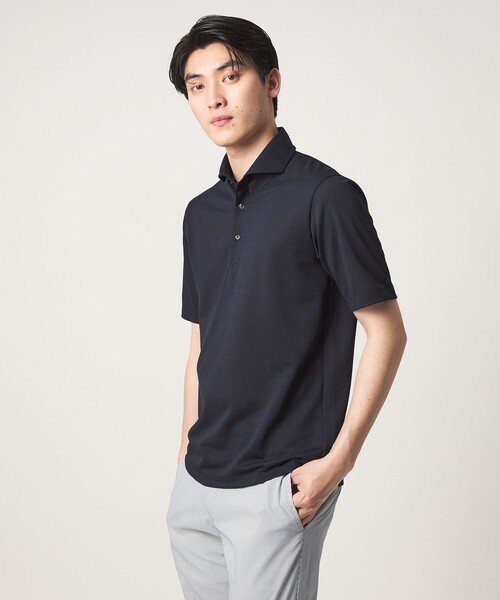 A DAY IN THE LIFE UNITED ARROWS(アデイインザライフユナイテッドアローズ)の「ドライ ハニカム 3D カッタウェイカラー ポロシャツ-通気性-<A DAY IN THE LIFE>(ポロシャツ・メンズ・ネイビー/ライトピンク/ブラック・XL/M/L/S)」の20枚目の写真