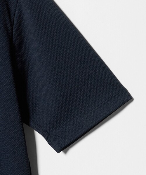 A DAY IN THE LIFE UNITED ARROWS(アデイインザライフユナイテッドアローズ)の「ドライ ハニカム 3D カッタウェイカラー ポロシャツ-通気性-<A DAY IN THE LIFE>(ポロシャツ・メンズ・ネイビー/ライトピンク/ブラック・XL/M/L/S)」の7枚目の写真