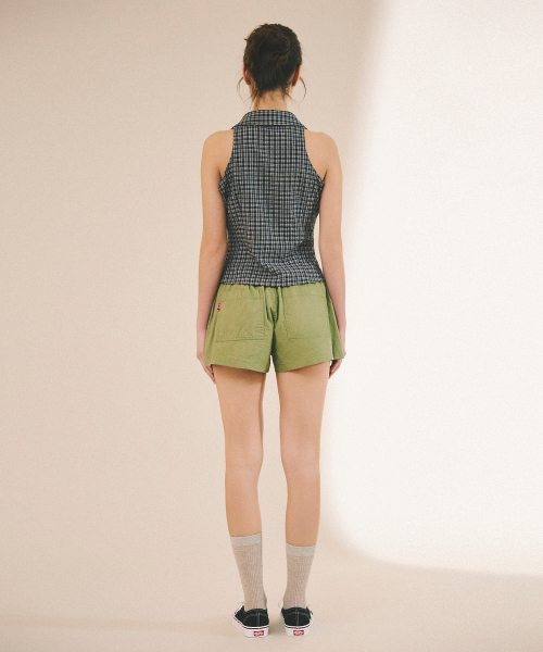 A.R.U(エイアールユー)の「CHECK SLEEVELESS SHIRT(シャツ/ブラウス・レディース・ピンク/ネイビー・SMALL/MEDIUM)」の8枚目の写真