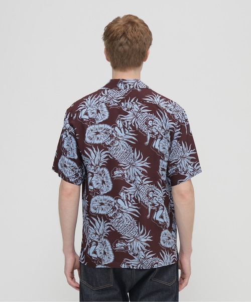 AVIREX(アヴィレックス)の「ALOHA SHIRT”PIN-UP&PINEAPPLE" / アロハシャツ ピンナップ パイナップル / AVIREX / アヴィレックス(シャツ/ブラウス・メンズ・ダークブラウン/エメラルド・XX-LARGE/X-LARGE/LARGE/MEDIUM)」の17枚目の写真