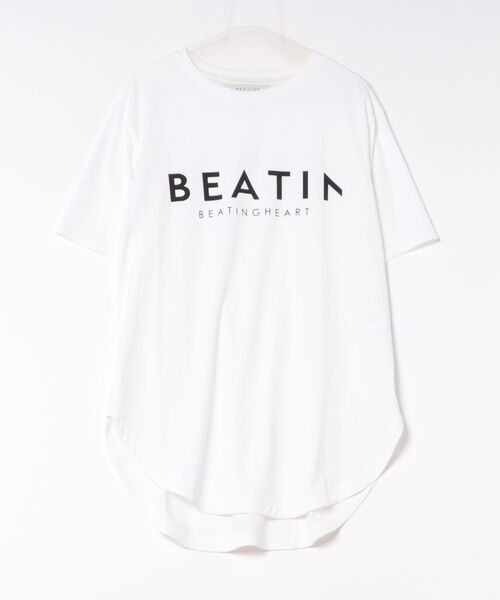 BEATING HEART(ビーティングハート)の「【N】【it】【BEATING HEART】フロントロゴプリント クルーネックTシャツ(Tシャツ/カットソー・レディース・ホワイト・1)」の1枚目の写真