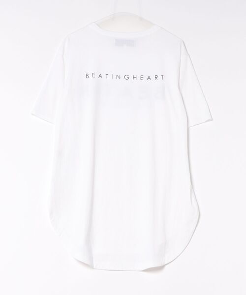 BEATING HEART(ビーティングハート)の「【N】【it】【BEATING HEART】フロントロゴプリント クルーネックTシャツ(Tシャツ/カットソー・レディース・ホワイト・1)」の2枚目の写真