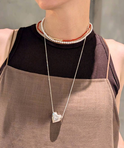 Spick & Span(スピックアンドスパン)の「jour couture / ジュール クチュール 2set Necklace(ネックレス・レディース・レッド/ブラック・FREE)」の3枚目の写真