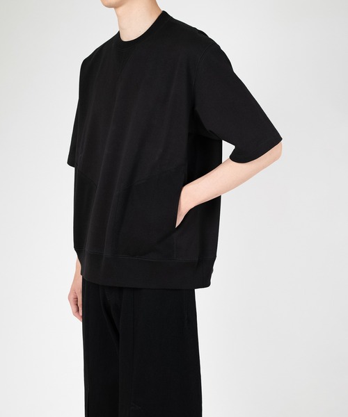 LAD MUSICIAN（ラッドミュージシャン）の「24G LOOP BACK CLOTH SHORT SLEEVE PULLOVER（スウェット・メンズ・ブラック・44/42）」の3枚目の写真