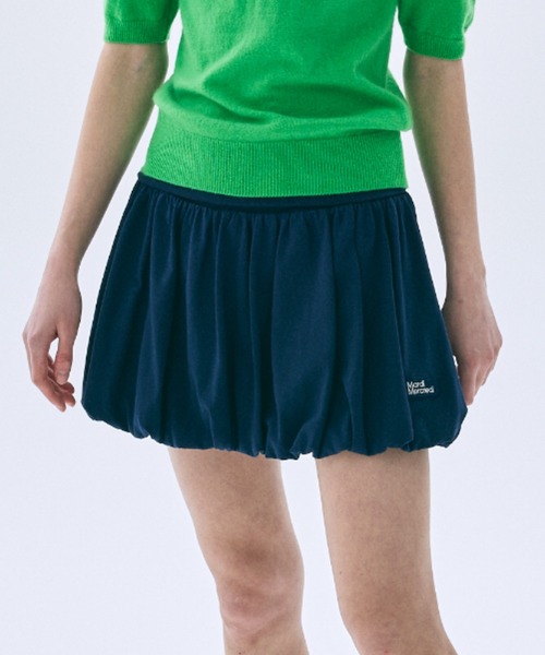 Mardi Mercredi(マルディメクルディ)の「VOLUME MINI SKIRT / ボリューム ミニ スカート(スカート・レディース・ネイビー/ホワイト/スカイブルー/ブラック・FREE)」の4枚目の写真