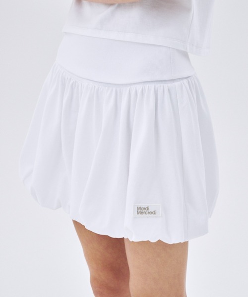 Mardi Mercredi(マルディメクルディ)の「VOLUME MINI SKIRT / ボリューム ミニ スカート(スカート・レディース・ネイビー/ホワイト/スカイブルー/ブラック・FREE)」の13枚目の写真