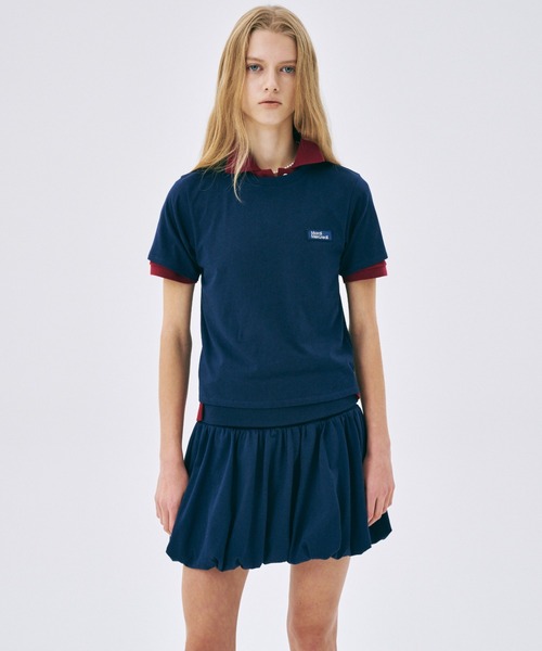 Mardi Mercredi(マルディメクルディ)の「VOLUME MINI SKIRT / ボリューム ミニ スカート(スカート・レディース・ネイビー/ホワイト/スカイブルー/ブラック・FREE)」の19枚目の写真
