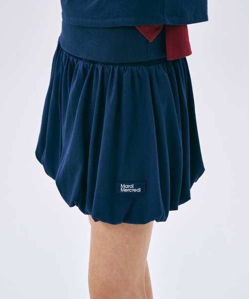 Mardi Mercredi(マルディメクルディ)の「VOLUME MINI SKIRT / ボリューム ミニ スカート(スカート・レディース・ネイビー/ホワイト/スカイブルー/ブラック・FREE)」の21枚目の写真