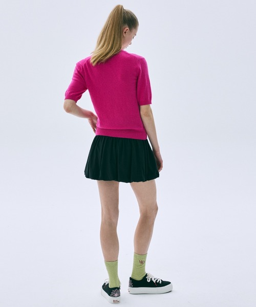 Mardi Mercredi(マルディメクルディ)の「VOLUME MINI SKIRT / ボリューム ミニ スカート(スカート・レディース・ネイビー/ホワイト/スカイブルー/ブラック・FREE)」の11枚目の写真