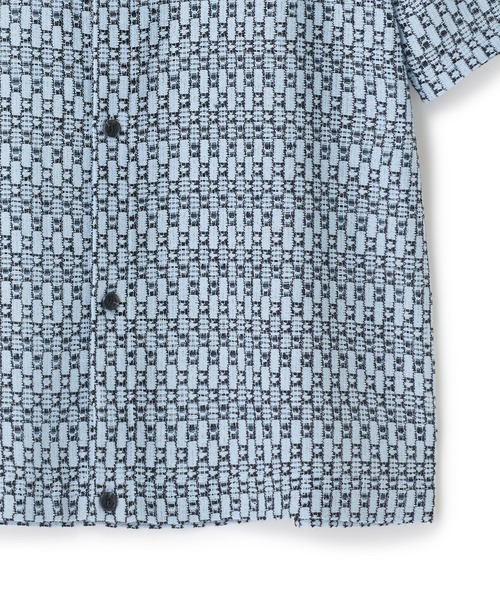 MEN'S BIGI（メンズビギ）の「シアージオメトリック半袖シャツ（Tシャツ/カットソー・メンズ・ブルー/ブラウン/ブラウン系その他・02/03）」の19枚目の写真