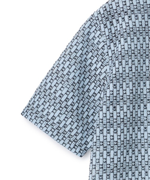 MEN'S BIGI（メンズビギ）の「シアージオメトリック半袖シャツ（Tシャツ/カットソー・メンズ・ブルー/ブラウン/ブラウン系その他・02/03）」の18枚目の写真