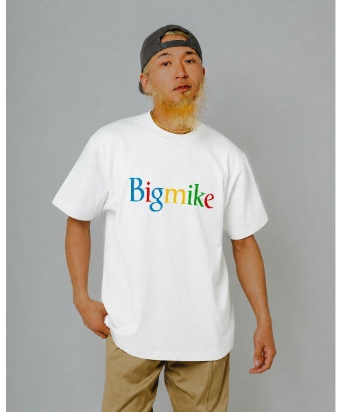 BIG MIKE（ビッグマイク）の「BIG MIKE ビッグマイク /26秋冬新作 ４カラー ロゴ 半袖プリント Tシャツ //// 102628601（Tシャツ/カットソー・メンズ・ブラック/ホワイト/ヘザーグレー・X-LARGE/LARGE/MEDIUM）」の2枚目の写真