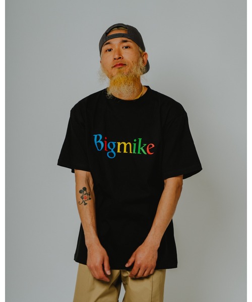 BIG MIKE（ビッグマイク）の「BIG MIKE ビッグマイク /26秋冬新作 ４カラー ロゴ 半袖プリント Tシャツ //// 102628601（Tシャツ/カットソー・メンズ・ブラック/ホワイト/ヘザーグレー・X-LARGE/LARGE/MEDIUM）」の6枚目の写真