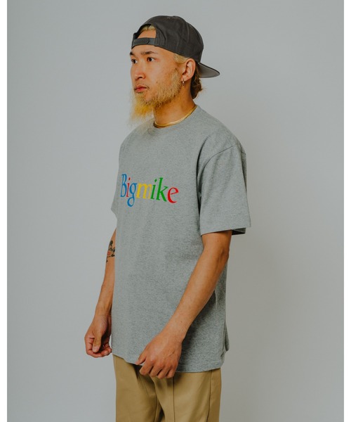 BIG MIKE（ビッグマイク）の「BIG MIKE ビッグマイク /26秋冬新作 ４カラー ロゴ 半袖プリント Tシャツ //// 102628601（Tシャツ/カットソー・メンズ・ブラック/ホワイト/ヘザーグレー・X-LARGE/LARGE/MEDIUM）」の4枚目の写真
