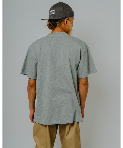 BIG MIKE（ビッグマイク）の「BIG MIKE ビッグマイク /26秋冬新作 ４カラー ロゴ 半袖プリント Tシャツ //// 102628601（Tシャツ/カットソー・メンズ・ブラック/ホワイト/ヘザーグレー・X-LARGE/LARGE/MEDIUM）」の5枚目の写真